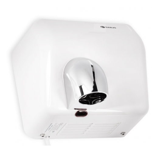 Automatyczna suszarka do rąk Sanjo Lupus RS-L2 2500 W, gładki biały ABS odporny na UV